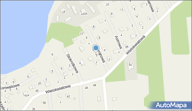 Wólka, Jaśminowa, 3, mapa Wólka