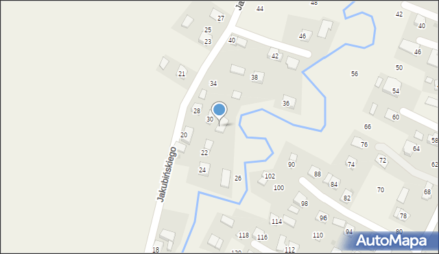 Wróblik Królewski, Jakubińskiego, ks., 32, mapa Wróblik Królewski