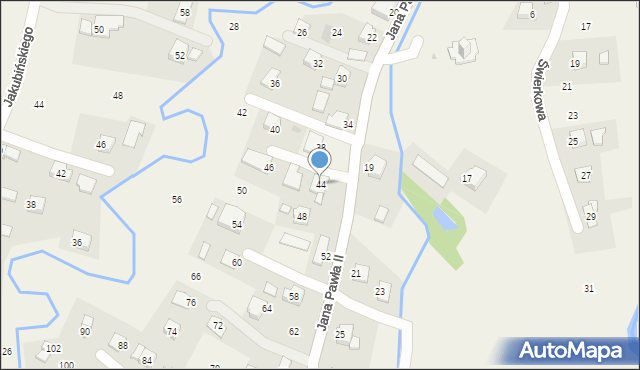 Wróblik Królewski, Jana Pawła II, 44, mapa Wróblik Królewski