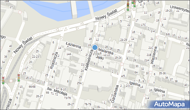 Wrocław, Jatki, 2, mapa Wrocławia