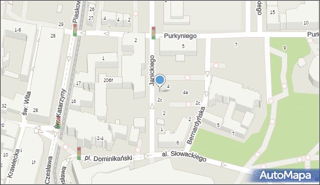 Wrocław, Janickiego Klemensa, 2d, mapa Wrocławia