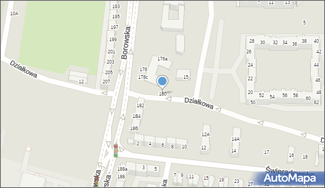 Wrocław, Jabłeczna, 180, mapa Wrocławia