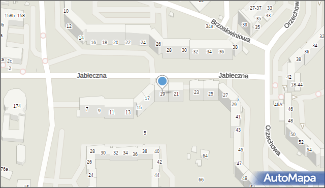 Wrocław, Jabłeczna, 19, mapa Wrocławia