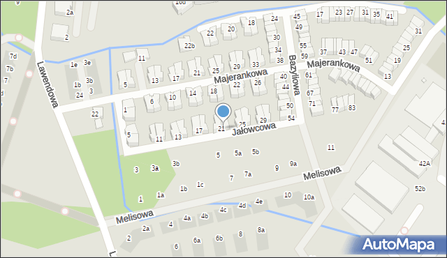 Wrocław, Jałowcowa, 23, mapa Wrocławia