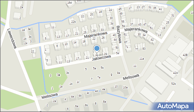 Wrocław, Jałowcowa, 27, mapa Wrocławia