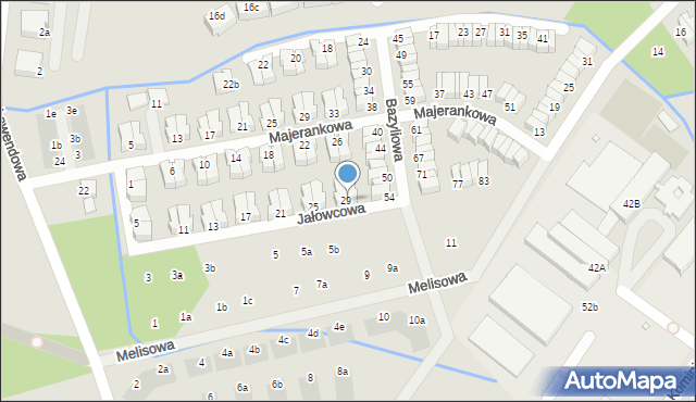 Wrocław, Jałowcowa, 31, mapa Wrocławia