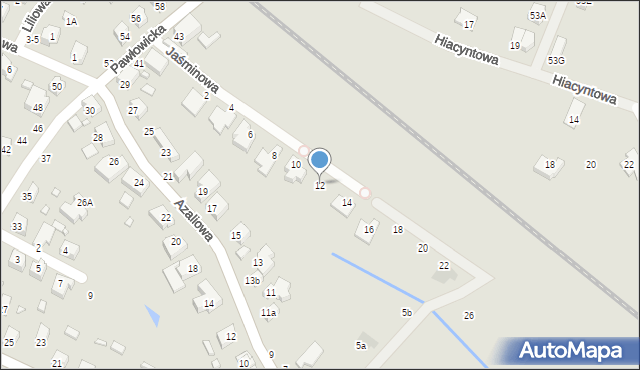 Wrocław, Jaśminowa, 12, mapa Wrocławia