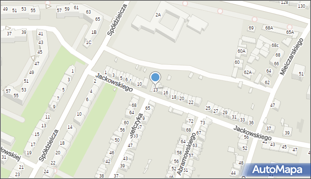 Wrocław, Jackowskiego Maksymiliana, 13, mapa Wrocławia