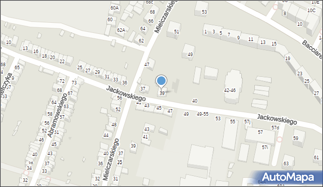 Wrocław, Jackowskiego Maksymiliana, 39, mapa Wrocławia