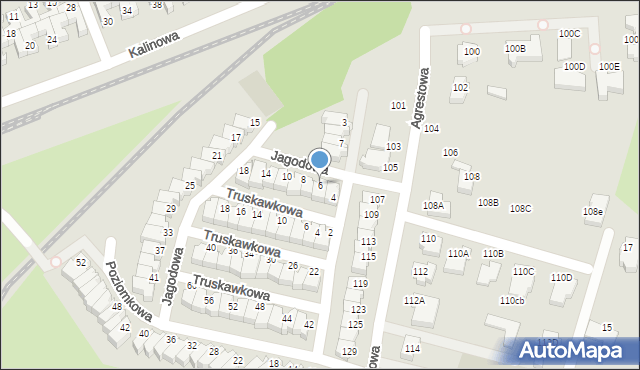 Wrocław, Jagodowa, 6, mapa Wrocławia