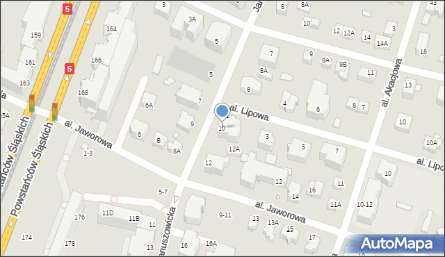 Wrocław, Januszowicka, 10, mapa Wrocławia