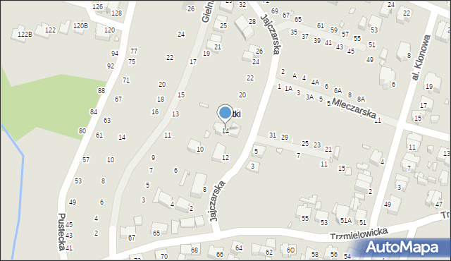 Wrocław, Jajczarska, 14, mapa Wrocławia