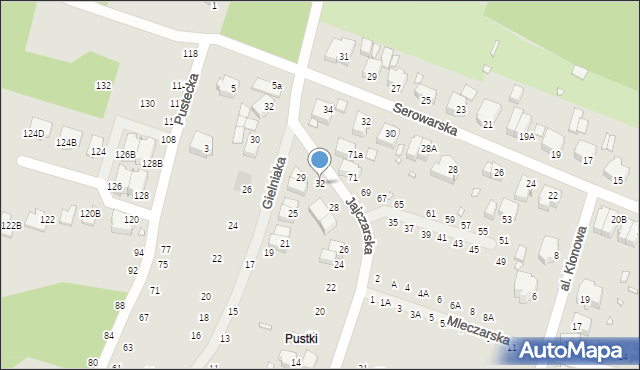 Wrocław, Jajczarska, 32, mapa Wrocławia