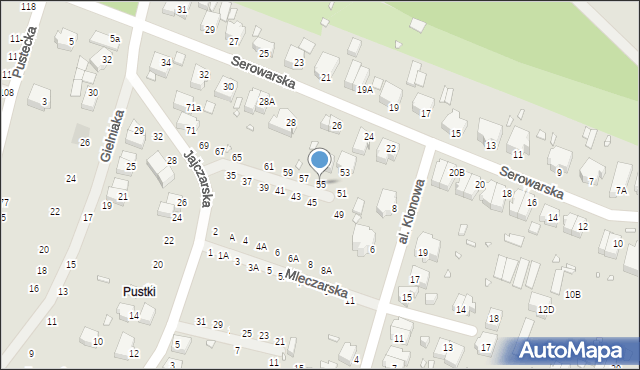 Wrocław, Jajczarska, 55, mapa Wrocławia