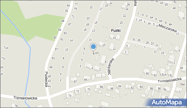 Wrocław, Jajczarska, 6, mapa Wrocławia