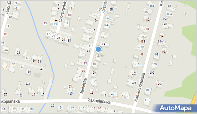 Wrocław, Jasielska, 16, mapa Wrocławia