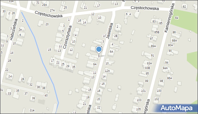 Wrocław, Jasielska, 7, mapa Wrocławia