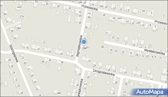 Wrocław, Jagniątkowska, 29A, mapa Wrocławia