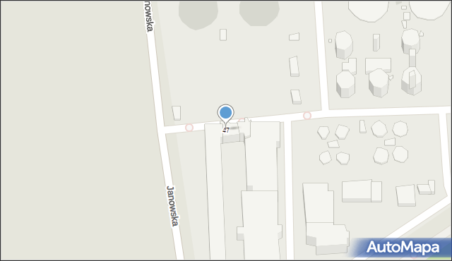 Wrocław, Janowska, 47, mapa Wrocławia