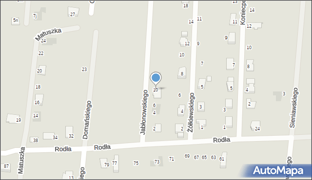 Wrocław, Jabłonowskiego Stanisława Jana, 10, mapa Wrocławia