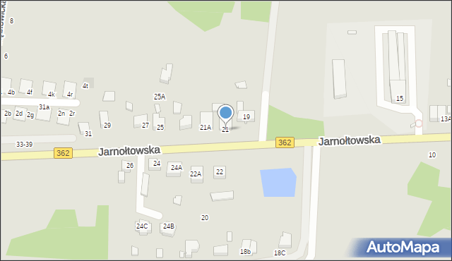 Wrocław, Jarnołtowska, 21, mapa Wrocławia