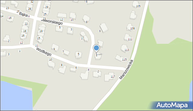 Wrocław, Jaworskiego Iwo, 2, mapa Wrocławia