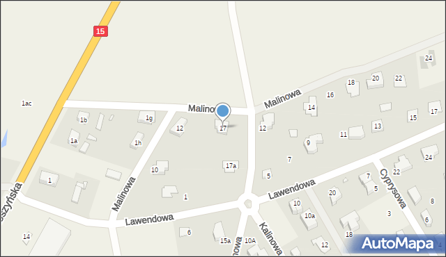 Wszewilki, Jaśminowa, 17, mapa Wszewilki