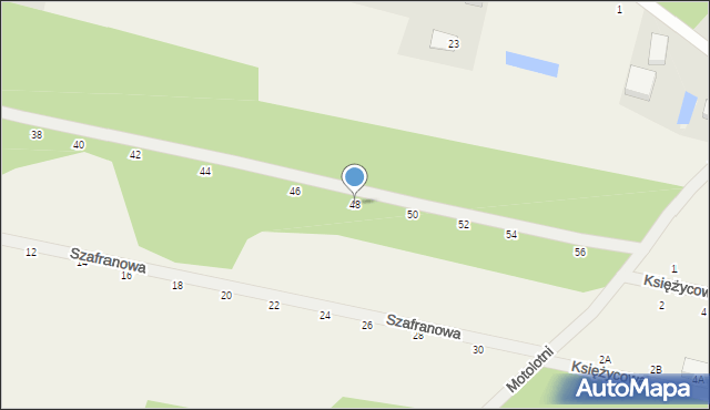 Wycinki Osowskie, Jałowcowa, 48, mapa Wycinki Osowskie