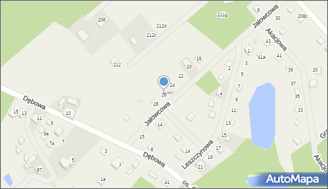 Wymysłowo, Jałowcowa, 26, mapa Wymysłowo