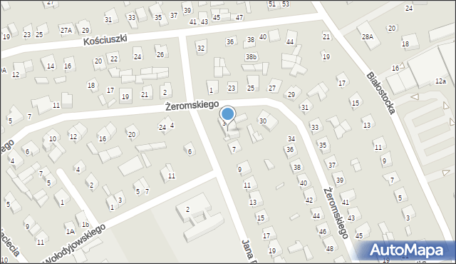 Wysokie Mazowieckie, Jana Pawła II, 5, mapa Wysokie Mazowieckie