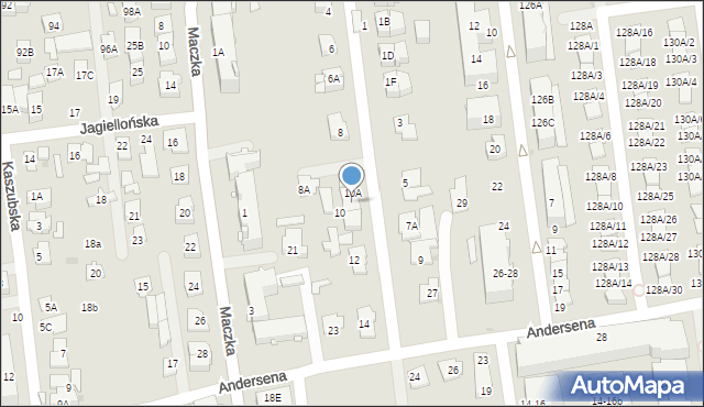 Ząbki, Jasna, 10B, mapa Ząbki