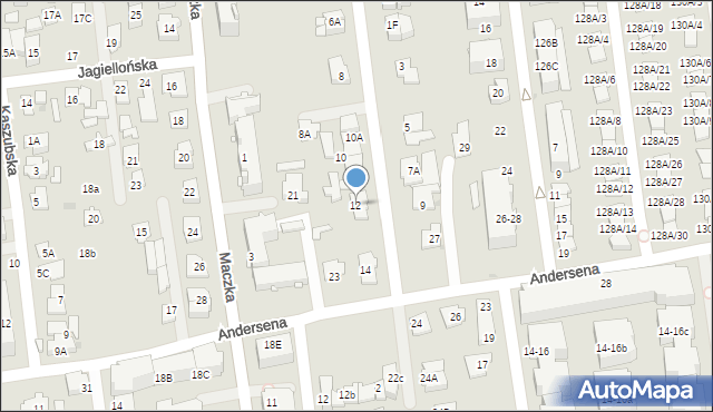 Ząbki, Jasna, 12, mapa Ząbki