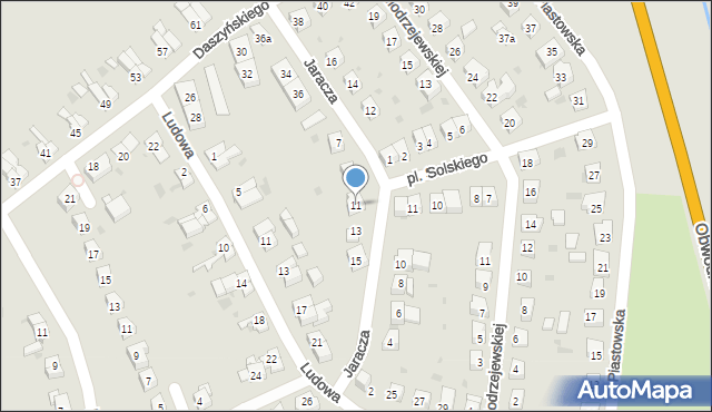 Ząbkowice Śląskie, Jaracza Stefana, 11, mapa Ząbkowice Śląskie