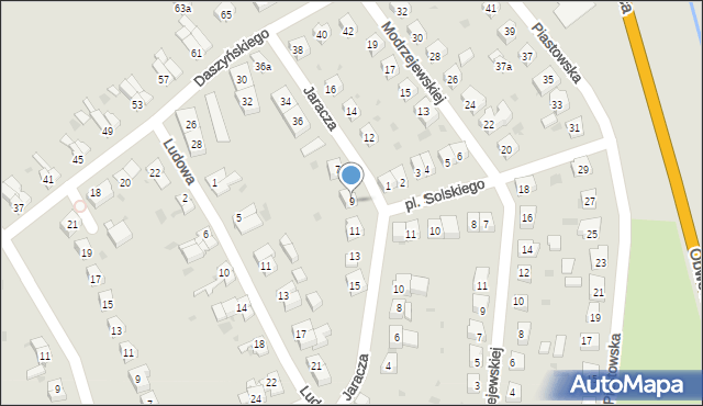 Ząbkowice Śląskie, Jaracza Stefana, 9, mapa Ząbkowice Śląskie