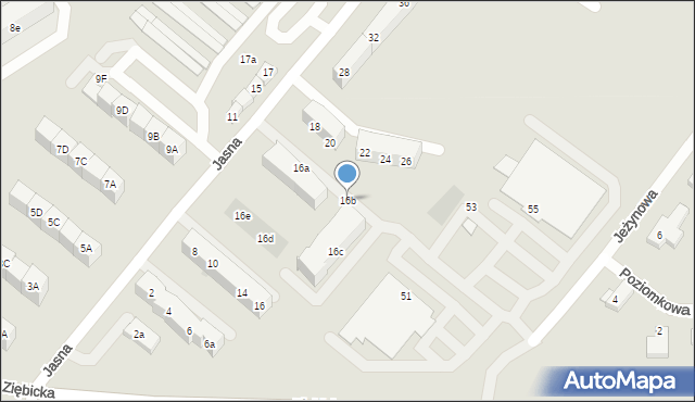 Ząbkowice Śląskie, Jasna, 16b, mapa Ząbkowice Śląskie