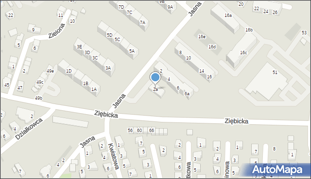 Ząbkowice Śląskie, Jasna, 2a, mapa Ząbkowice Śląskie