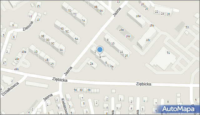 Ząbkowice Śląskie, Jasna, 4, mapa Ząbkowice Śląskie