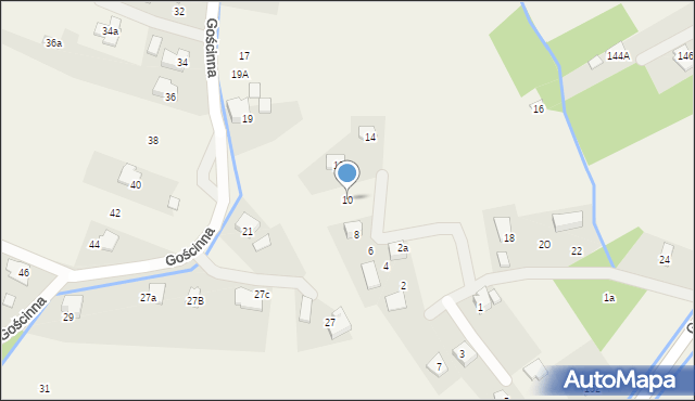 Zaborze, Jagodowa, 10, mapa Zaborze