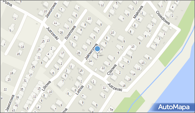 Zaborze, Jałowcowa, 2, mapa Zaborze