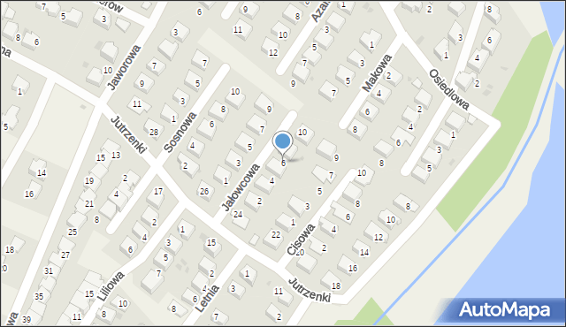 Zaborze, Jałowcowa, 6, mapa Zaborze