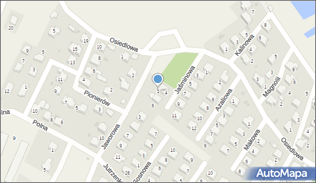 Zaborze, Jaworowa, 1, mapa Zaborze