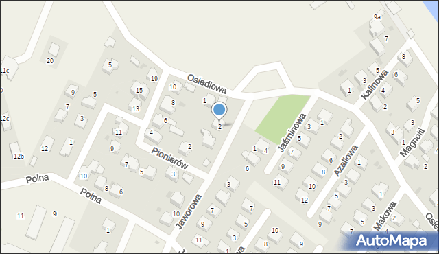 Zaborze, Jaworowa, 2, mapa Zaborze