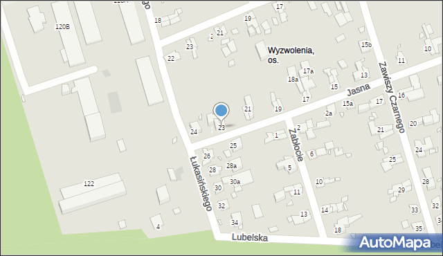 Zabrze, Jasna, 23, mapa Zabrza
