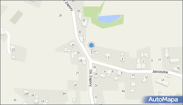 Zabrzeg, Janoszka Karola, ks., 1, mapa Zabrzeg