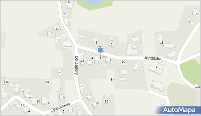 Zabrzeg, Janoszka Karola, ks., 6, mapa Zabrzeg