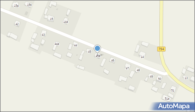 Zadroże, Jangrocka, 13, mapa Zadroże