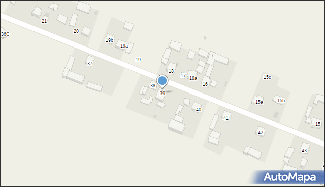 Zadroże, Jangrocka, 39, mapa Zadroże