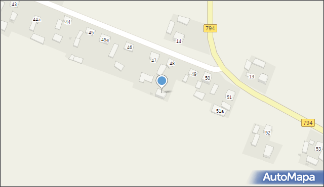 Zadroże, Jangrocka, 5, mapa Zadroże