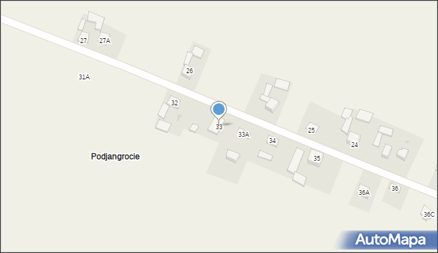 Zadroże, Jangrocka, 71, mapa Zadroże