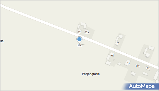 Zadroże, Jangrocka, 79, mapa Zadroże